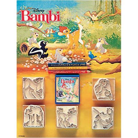 Bambi 5 db-os nyomdaszett színes ceruzákkal